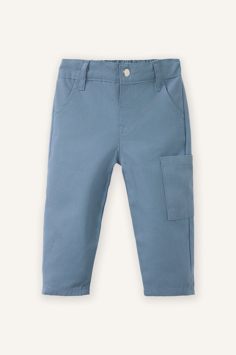 ديفاكتو طقم اولادي تيشيرت مخطط وبنطلون قصة عادية - قطعتين - Image 2